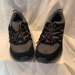 Land's End Women's Black and Gray Trekker Sneakers NWT